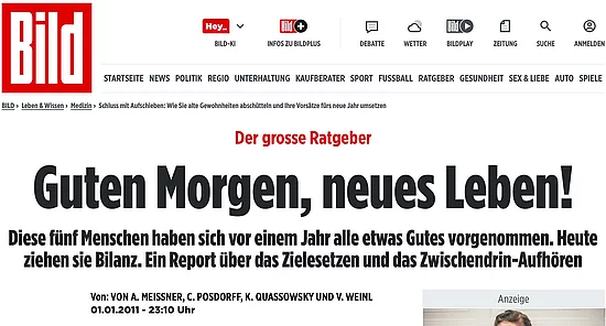 Ratgeber Motivation in der BILD Jessica Wahl im Interview Ratgeber Motivation in der BILD Jessica Wahl
